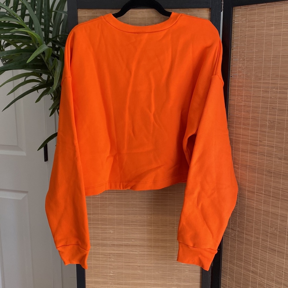 Reformation Orange Sweatshirt Cropped - Picture 8 of 10